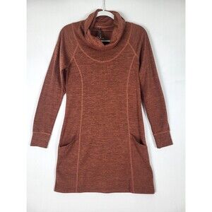 Kuhl Lea Dress Cowl Neck Size Medium Burnt Orange Hiking Camping Gorpcore